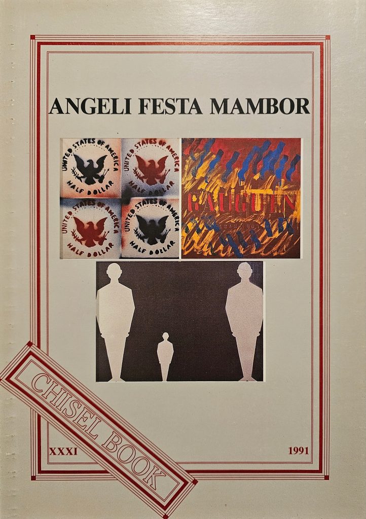 1991 FRANCO ANGELI TANO FESTA RENATO MAMBOR. Chisel Book. Catalogo