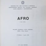 1978 AFRO. Galleria Nazionale Arte Moderna, Roma. Catalogo