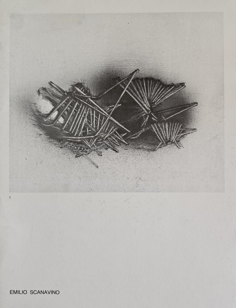 1984 EMILIO SCANAVINO. Galleria Morone, Milano. Catalogo