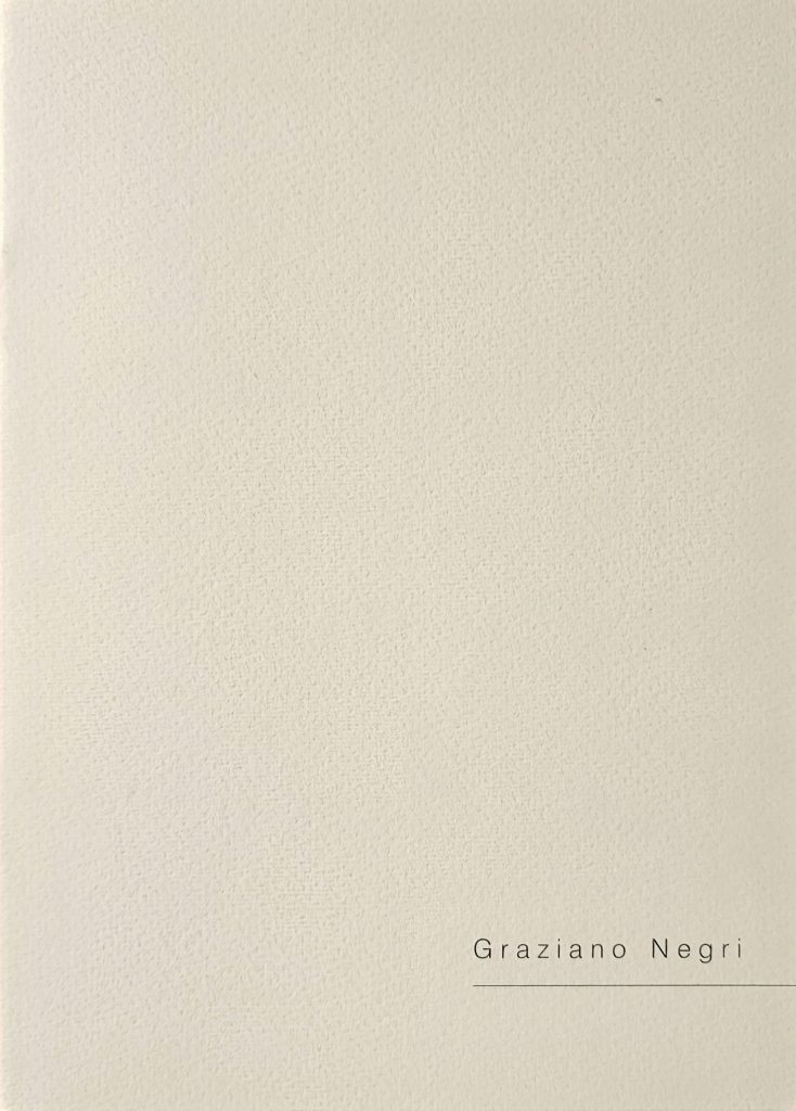 1994 GRAZIANO NEGRI. Galerie Lil’Orsay, Paris. Catalogo