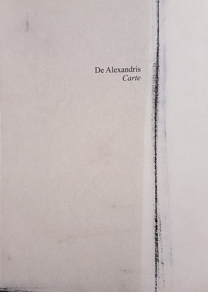 2006 SANDRO DE ALEXANDRIS. Carte. Catalogo