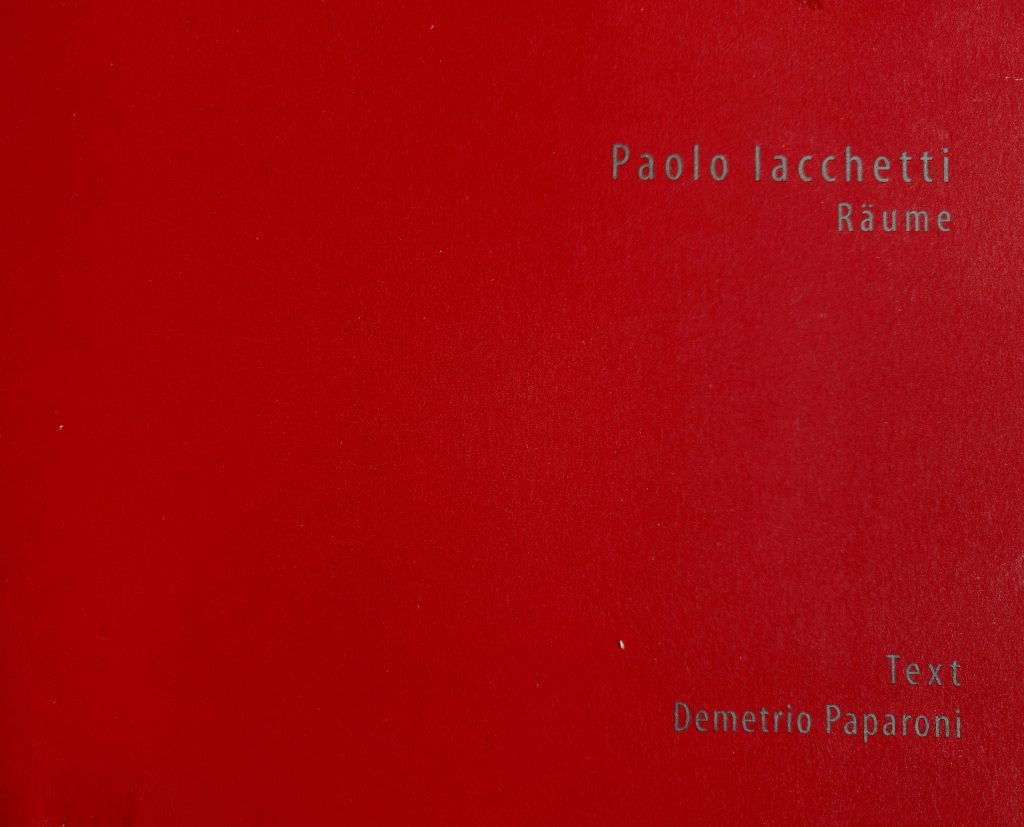 2008 PAOLO IACCHETTI. Raume. Catalogo